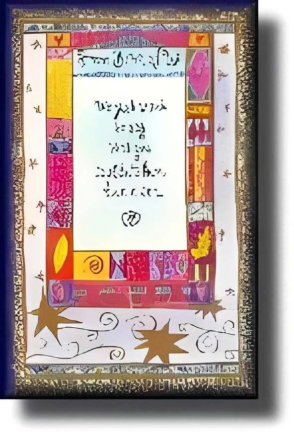 Artistic design with stars and symbols